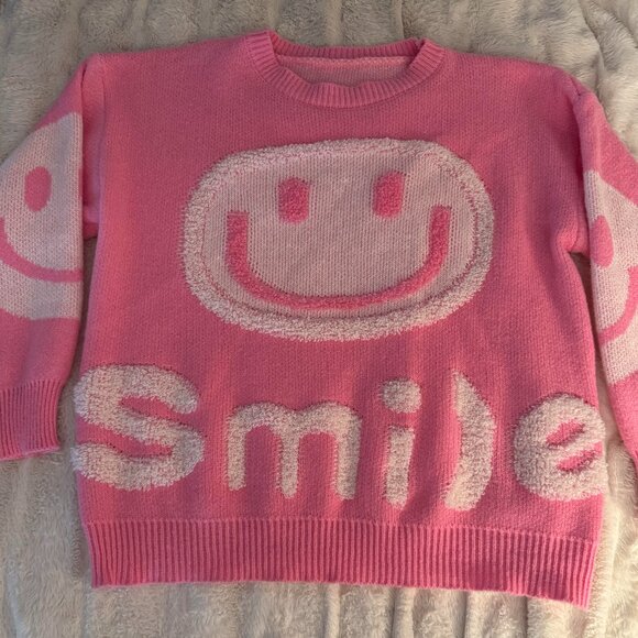 Women's Smile Sweater 2X - Picture 1 of 2
